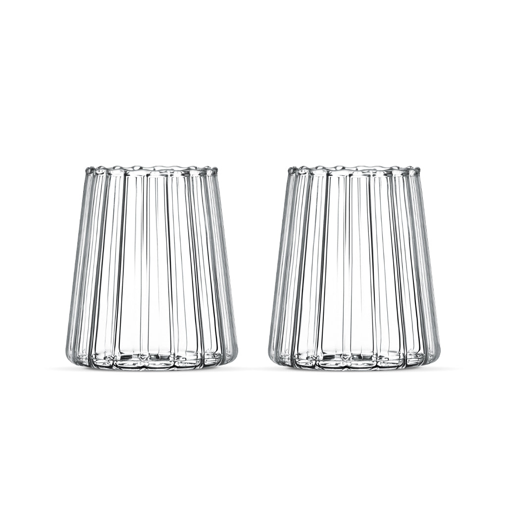 Linea triangle borosilicaatglas | 2 stuks | 350 ml