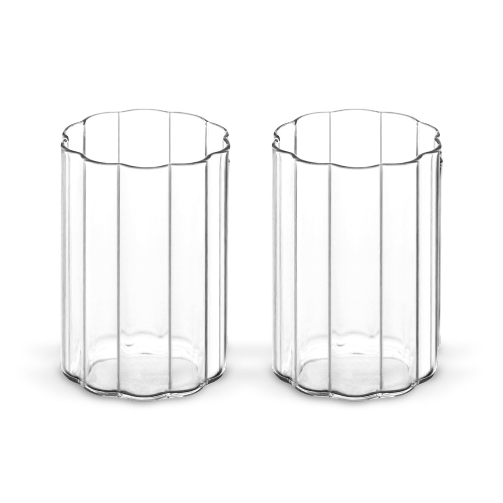 Flora borosilicaat drinkglas | 2 stuks | 320 ml