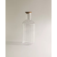 Linea borosilicaat glazen karaf met acaciahouten deksel – 1400 ml