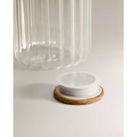 Linea borosilicaat glazen karaf met acaciahouten deksel – 1400 ml