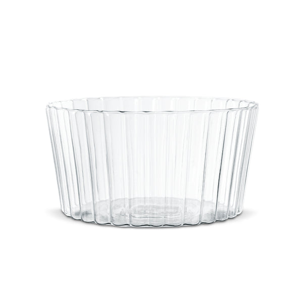 Glazen Saladekom Geribbeld Borosilicaatglas | Ø 21,5 cm 