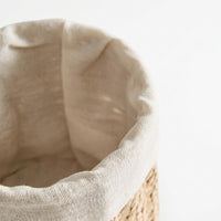 Opbergmand Rond met Linnen Voering