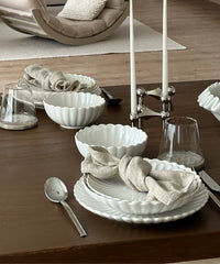 Lotus 24-delige serviesset voor 6 personen | wit