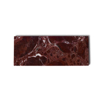 Marmer Dienblad Rechthoek S Rood | 10x25cm