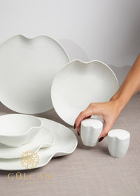 Bricard Dax 27-delig serviesset voor 6 personen | mat wit