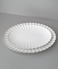 Bloomy Lotus serveerschaal ovaal | 2 stuks | 30-36 cm