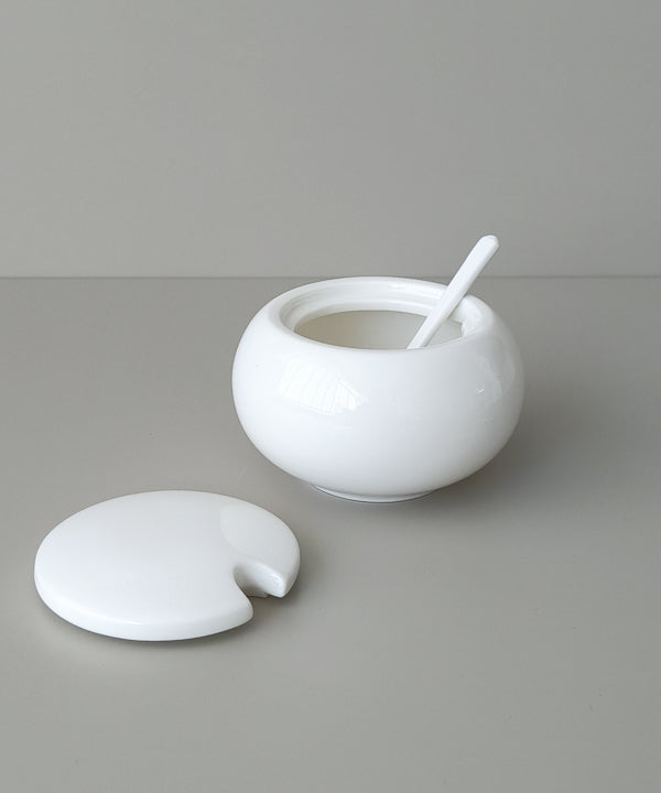 Belicia suikerpot met lepel porselein | Wit