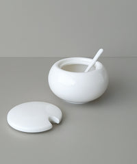 Belicia suikerpot met lepel porselein | Wit