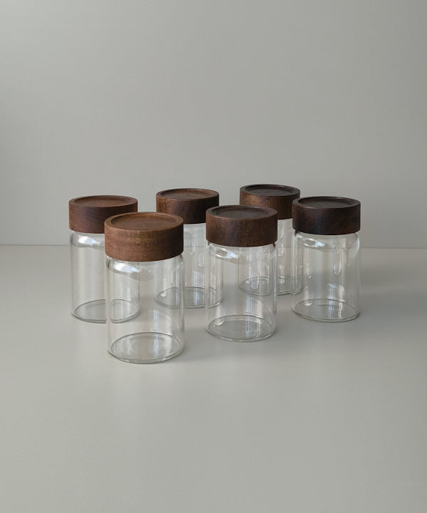 Space acacia kruidenpotjes rond | 6 stuks | 200 ml