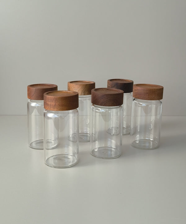 Space acacia kruidenpotjes rond | 6 stuks | 250 ml