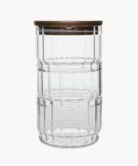 Acacia bonbonniére | 3 Laags glazen voorraadpot