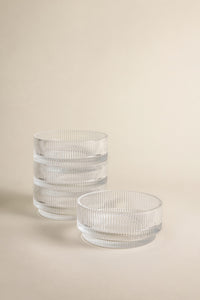 Ripple schaal met voet | 1 stuk | 13 cm