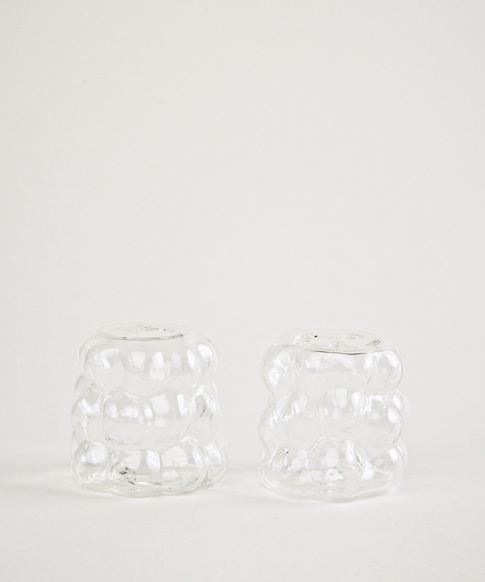 Grape Zout- & Peperstel – Druivenvormig Borosilicaatglas | 2 Delig