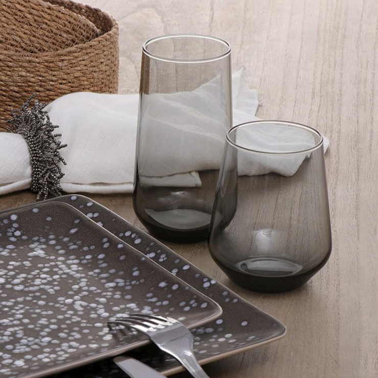 Pasabahce Allegra drinkglazen zwart | 3 stuks | 425 ml
