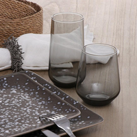 Pasabahce Allegra drinkglazen zwart | 3 stuks | 425 ml