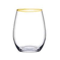 Pasabahce Amber Golden Touch drinkglazen 6 stuks – 350 ml