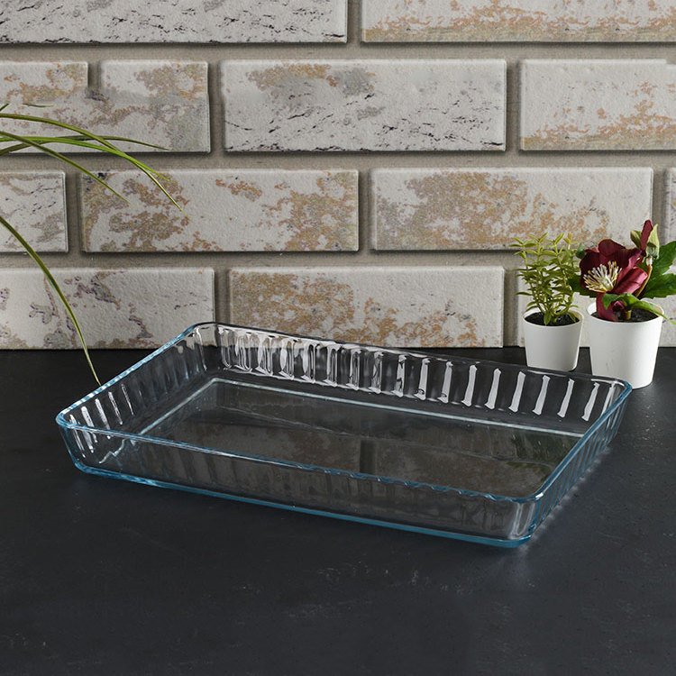 Pasabahce Borcam glazen ovenschaal rechthoekig | 37×24 cm