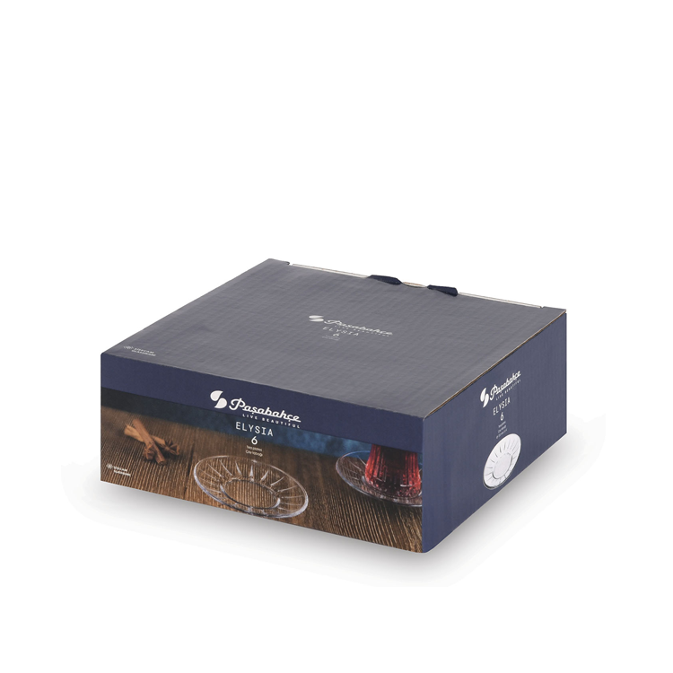 Pasabahce Elysia theeglazen onderzetters | 6 stuks | 13,2 cm