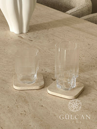 Clover Ripple glazen kort | 6 stuks | 330 ml