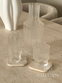 Clover Ripple glazen lang | 6 stuks | 350 ml