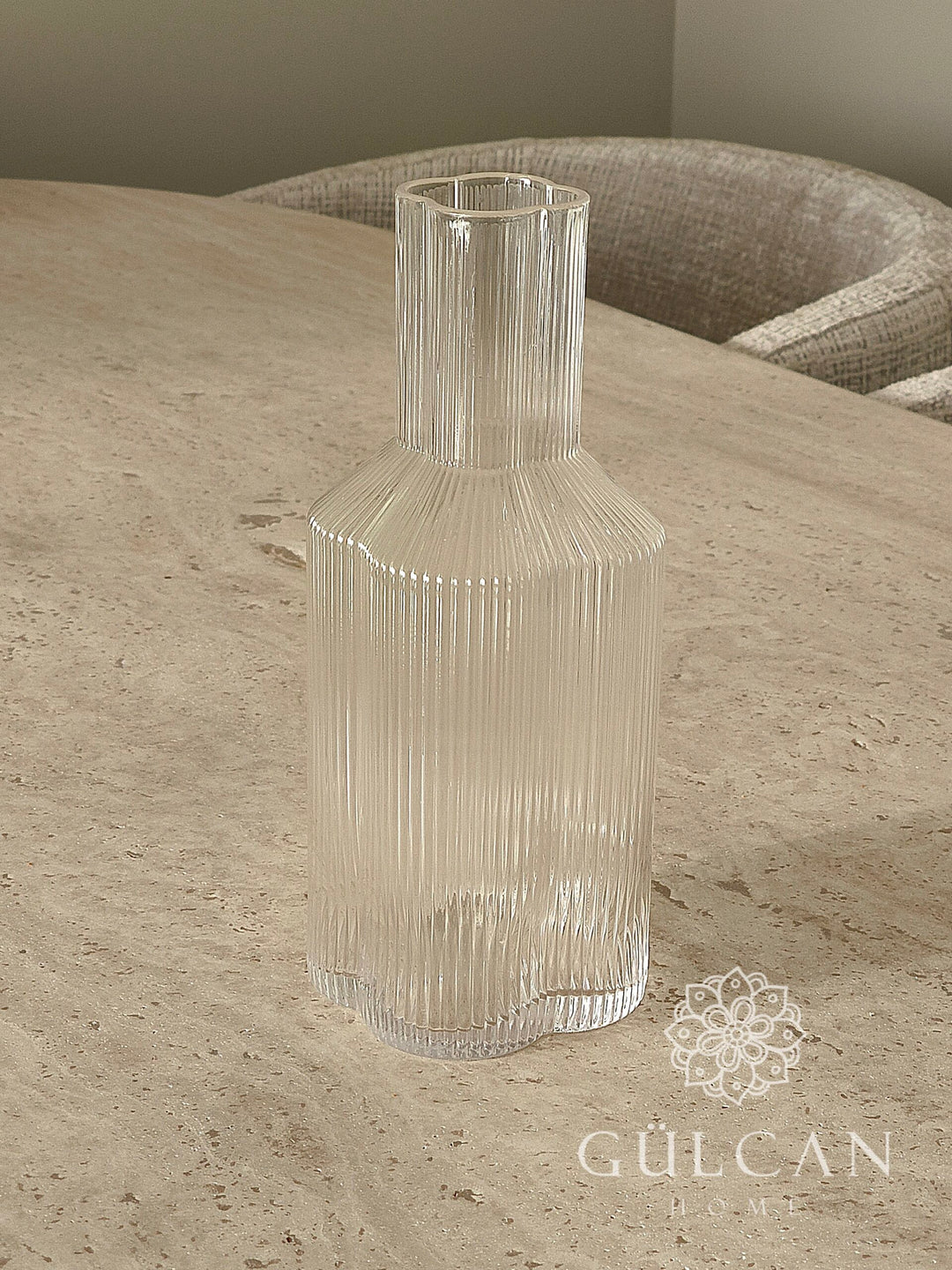 Clover Ripple glazen karaf | 26,5 cm | 1500 ml