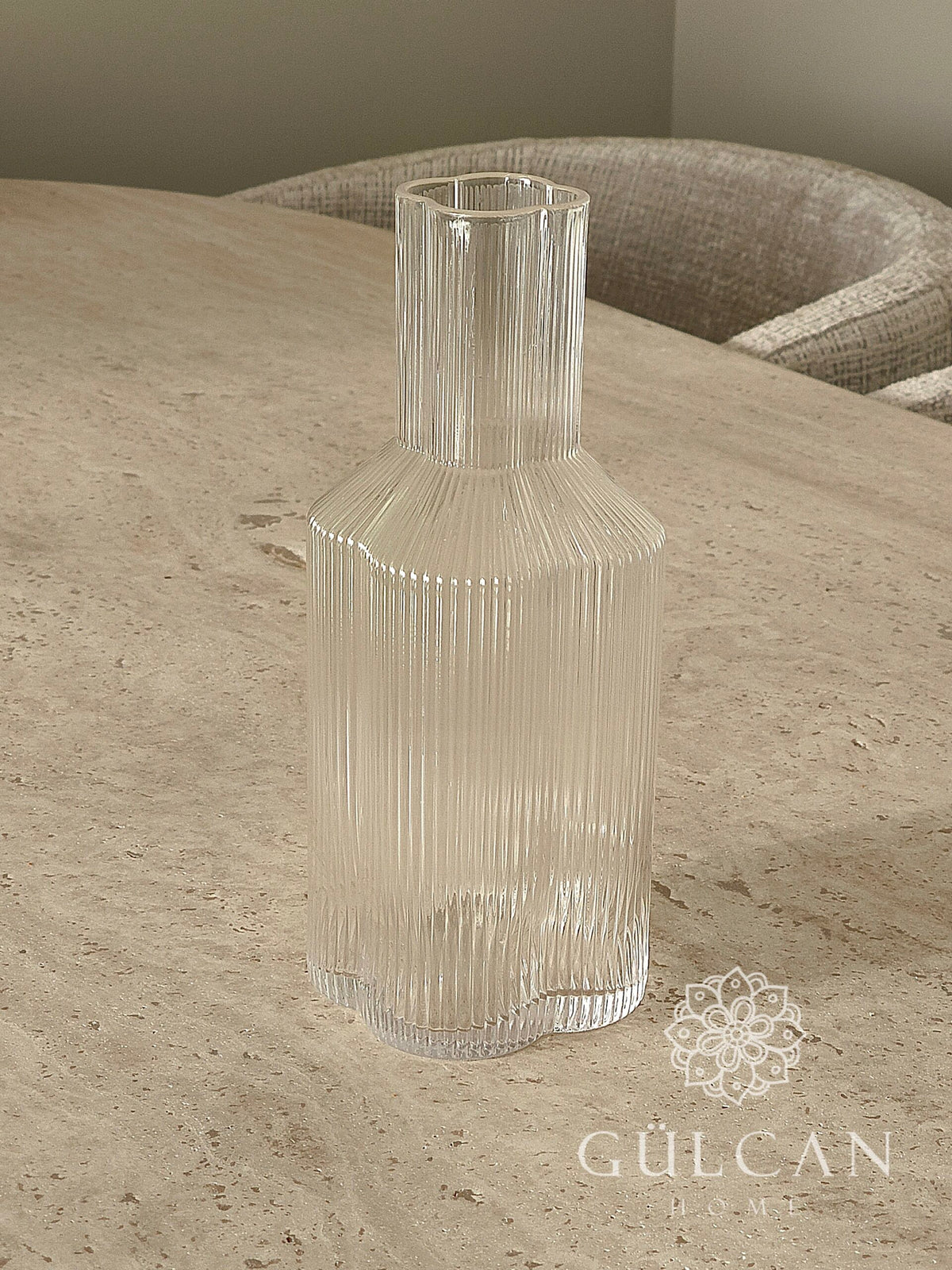 Clover Ripple glazen karaf | 26,5 cm | 1500 ml