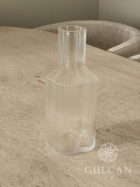 Clover Ripple glazen karaf | 26,5 cm | 1500 ml