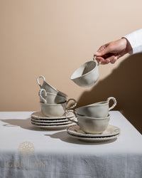 Piraye koffiekopjes set voor 6 personen