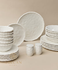 Pearly serviesset 26-delig voor 6 personen – Wit