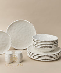 Pearly serviesset 26-delig voor 6 personen – Wit