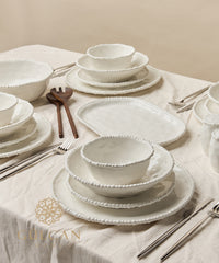 Pearly serviesset 26-delig voor 6 personen – Wit