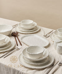 Pearly serviesset 26-delig voor 6 personen – Wit
