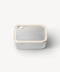 Vershoudbak vierkant | 1150 ml | Beige-transparant
