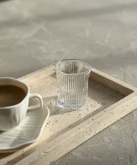 Diamond clear stripe mini glazen | 6 stuks | 60 ml