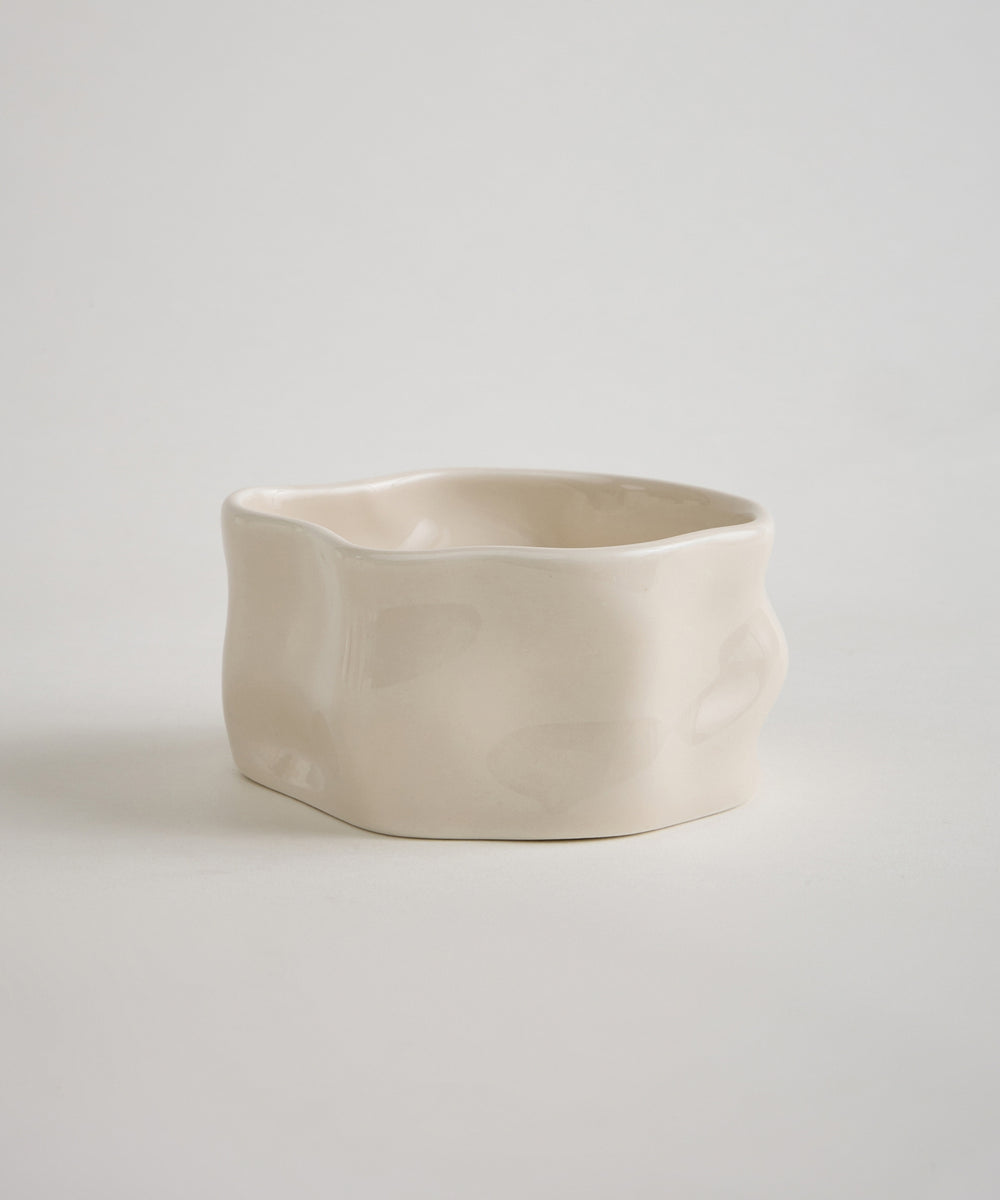 Nordic snackschalen organisch | Set van 6 stuks | 9,5 cm | crème