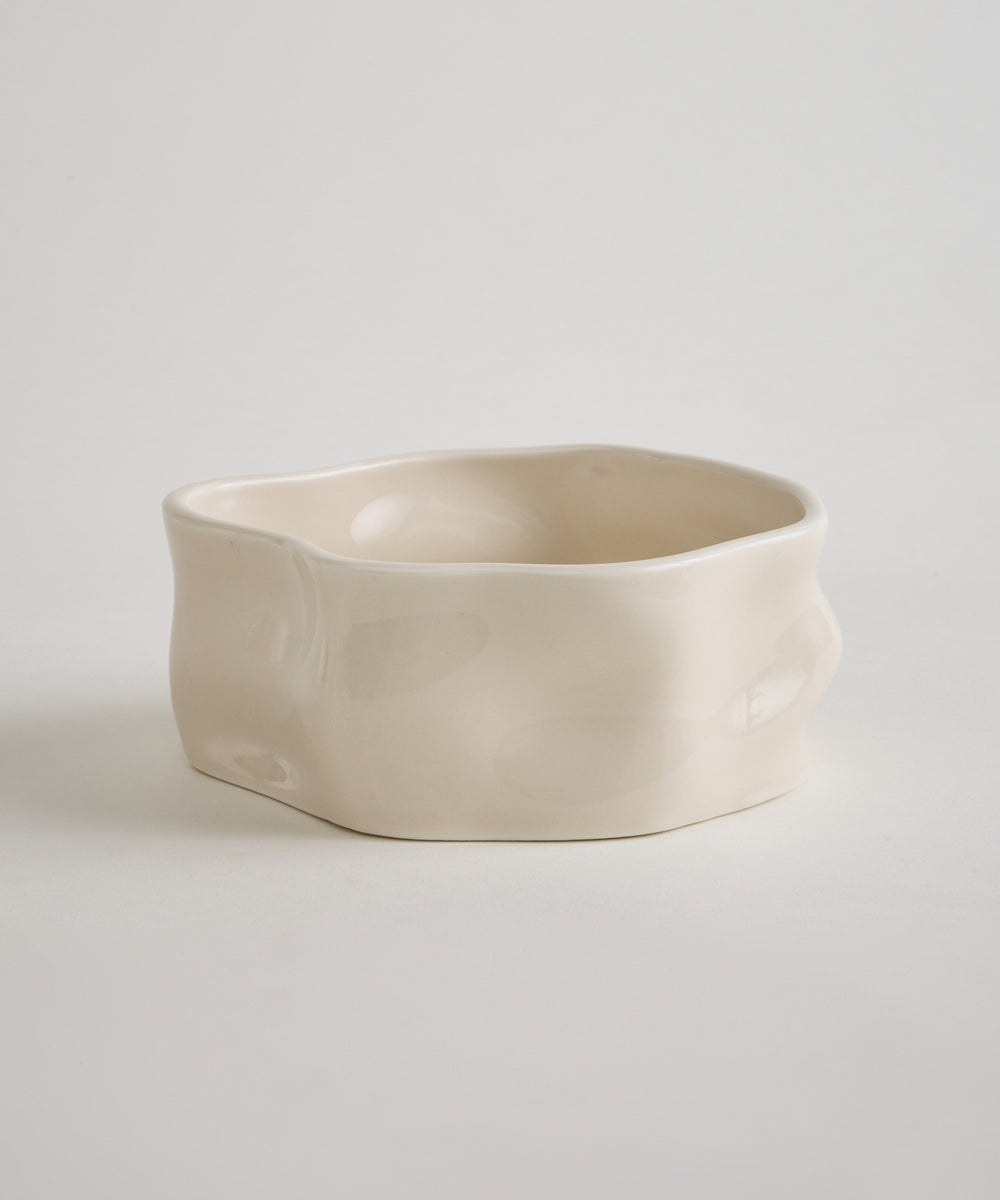 Nordic snackschalen organisch | Set van 6 stuks | 12 cm | Crème