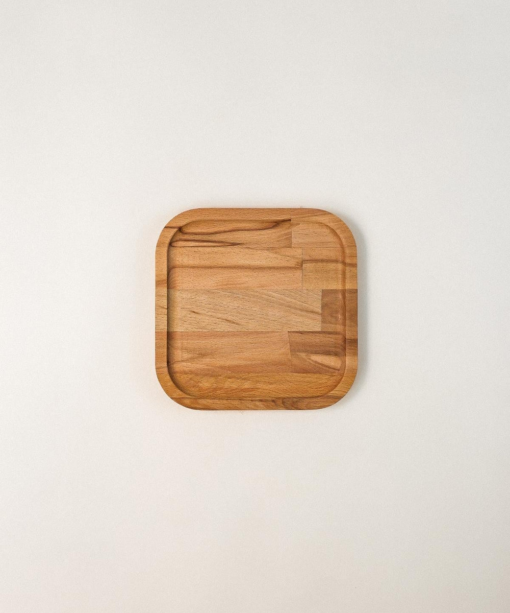 Acacia houten serveerplank klein | vierkant | 18 cm