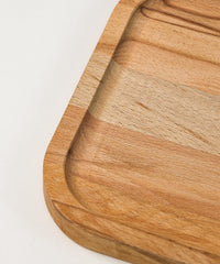 Acacia houten serveerplank klein | vierkant | 18 cm