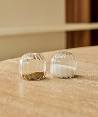 Cutie Zout- & Peperstel Gestreept – 2 Delig Borosilicaatglas