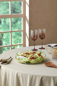 Soluna glazen saladeschaal bolvormig | 24 cm