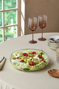 Soluna glazen saladeschaal bolvormig | 24 cm