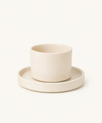 Noa Beige Koffiekopjes Set 4-delig | Steengoed