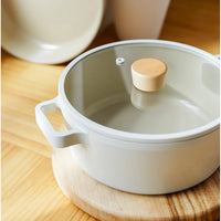 Neoflam FIKA kookpan 24 cm – 3,8 L | Crème
