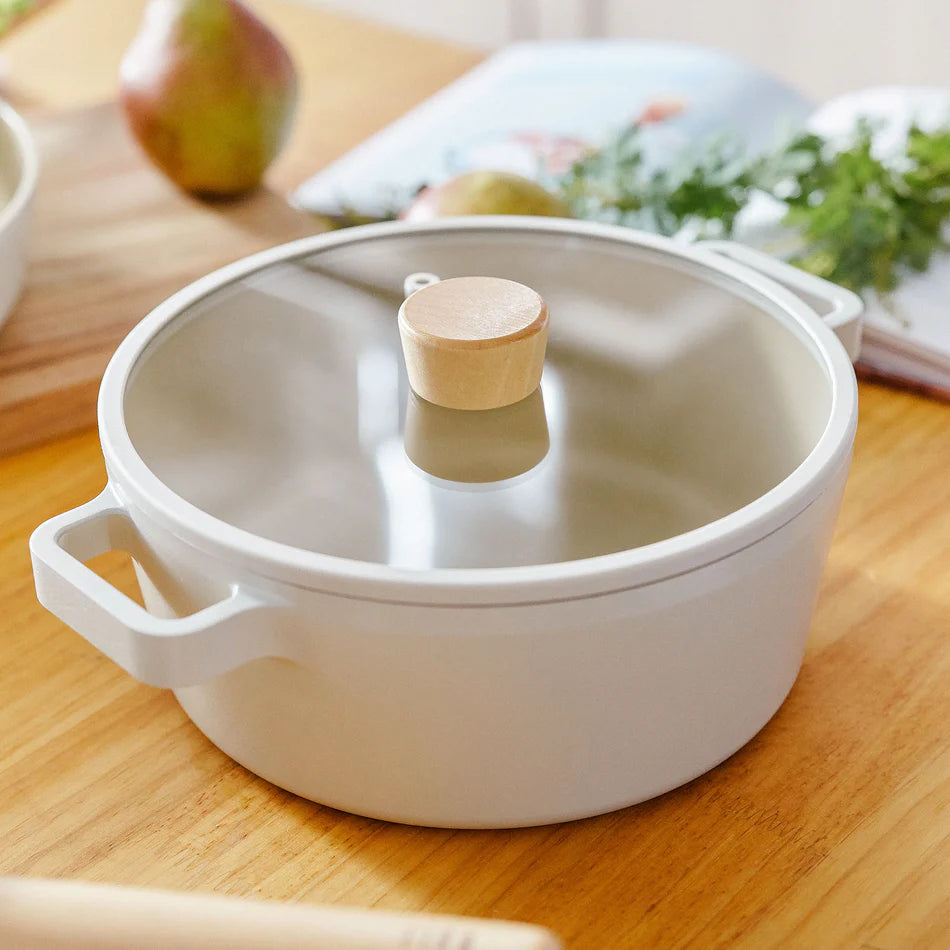 Neoflam FIKA kookpan 24 cm – 3,8 L | Crème