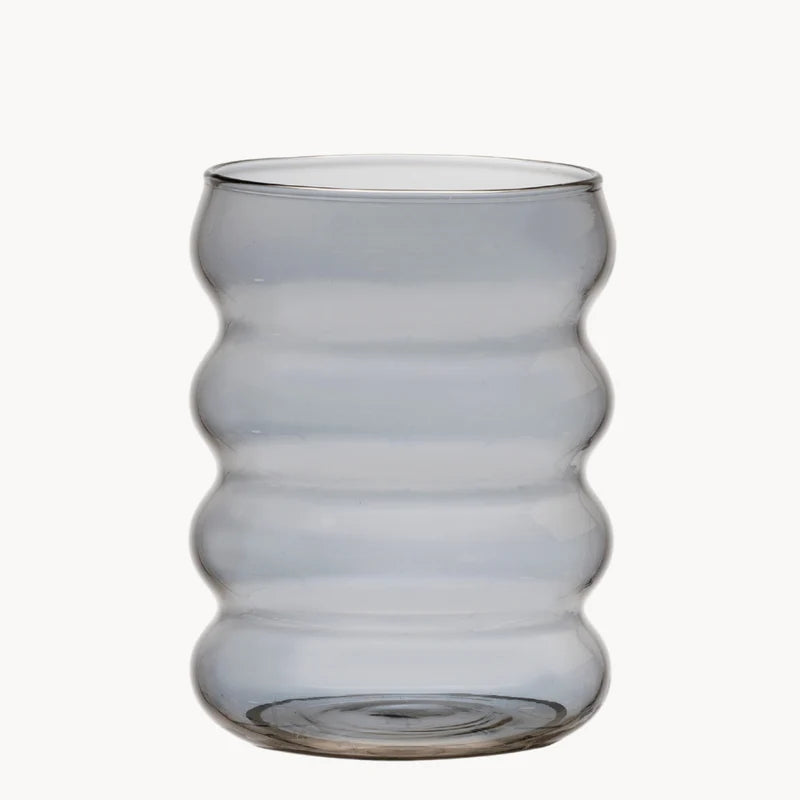 Wave black borosilicaatglas | 2 stuks | 330 ml