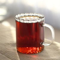 Stripe Ripple glazen mok borosilicaatglas | 2 stuks | 350 ml