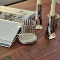 Stripe Ripple glazen mok borosilicaatglas | 2 stuks | 350 ml
