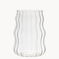 Stripe wave borosilicaatglas | 2 stuks | 540 ml