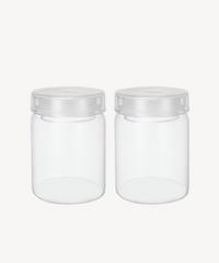 Misu glazen voorraadpot rond | 2 stuks | 800 ml