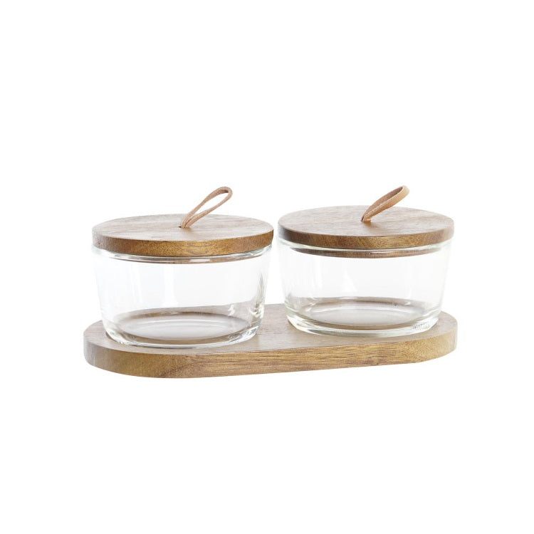 Acacia kruidenpotten set | 3-delig | 240 ml